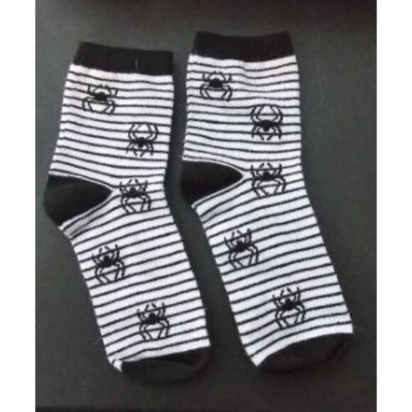 3 calf sock lot pine apples roses spiders - Picture 2 of 3